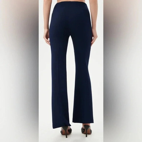 Trina Turk CHIMAYO PANT High Waist Flare Leg Trousers Navy Blue Size 4 - Picture 10 of 12